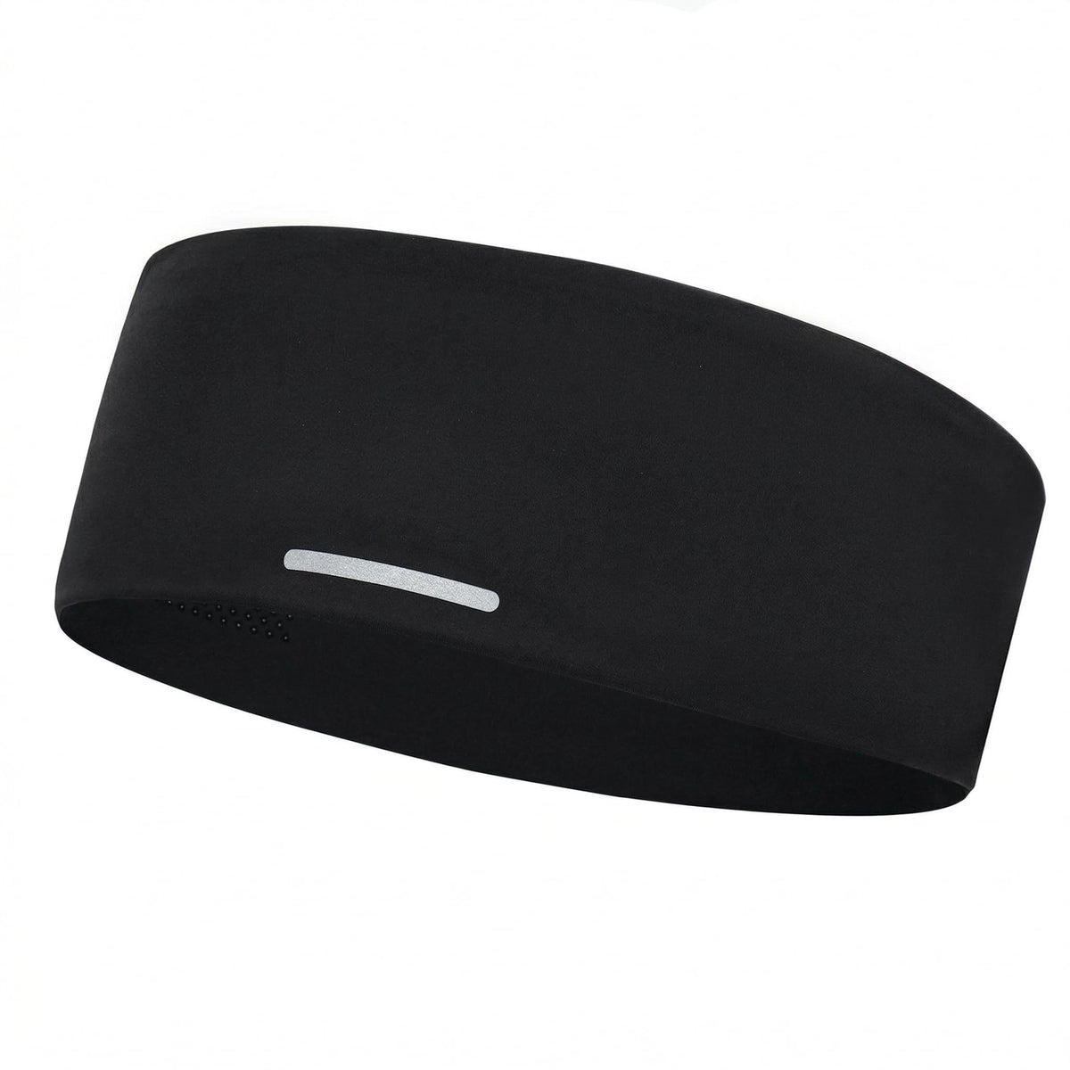 Sukeen Lightweight Sports Headbands for Men, Moisture Wicking Sweat Bands Headbands Non-Slip, Reflective Elastic Mens Headband for Running, Cycling, Gym, Fitness, Sports, Black