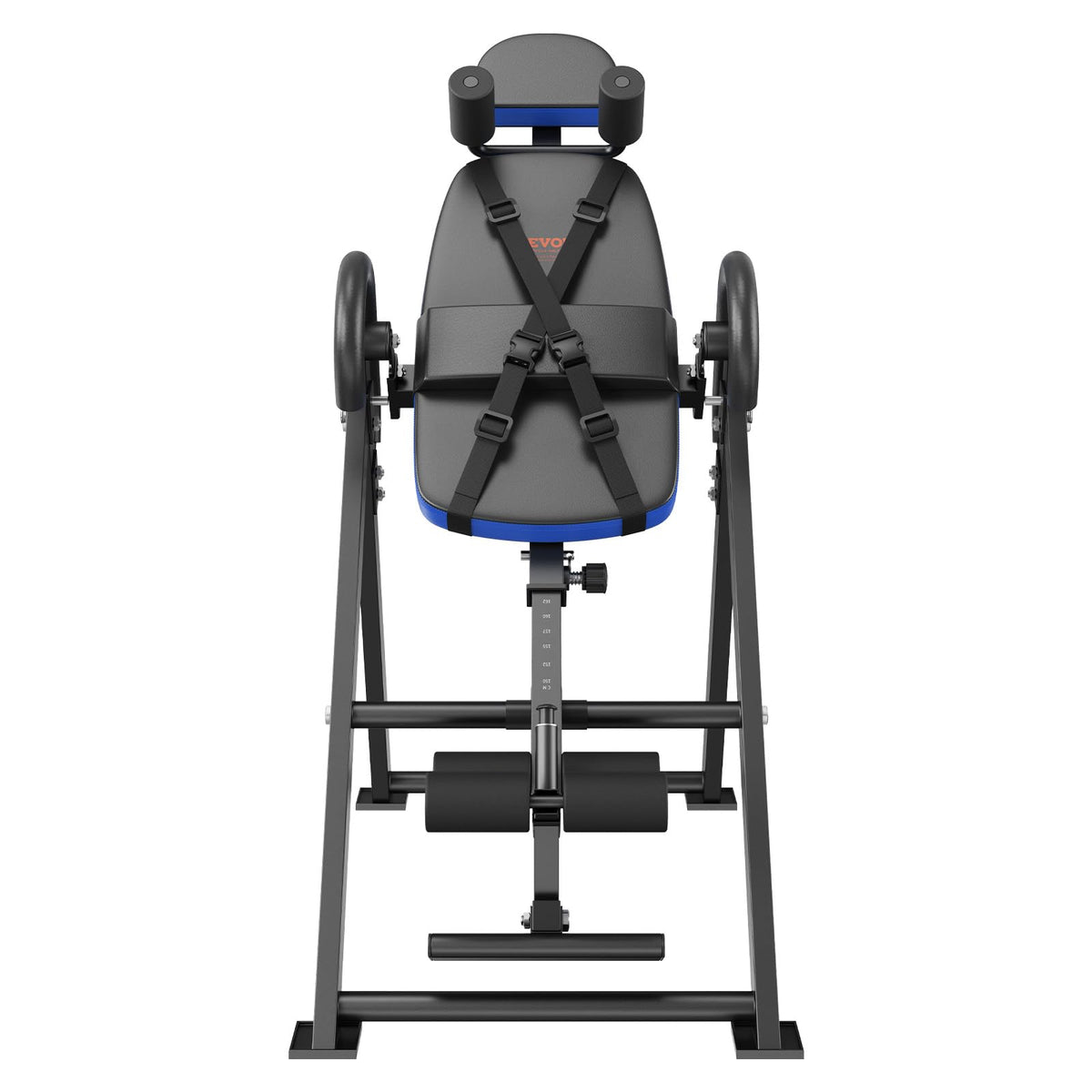 VEVOR Inversion Table, 300 lbs Capacity Heavy Duty Inversion Table, Decompression Back Stretcher Machine, Strength Training Equipment with Headrest, Ankle Lock, Adjustable Protective Belt, Blue/Black