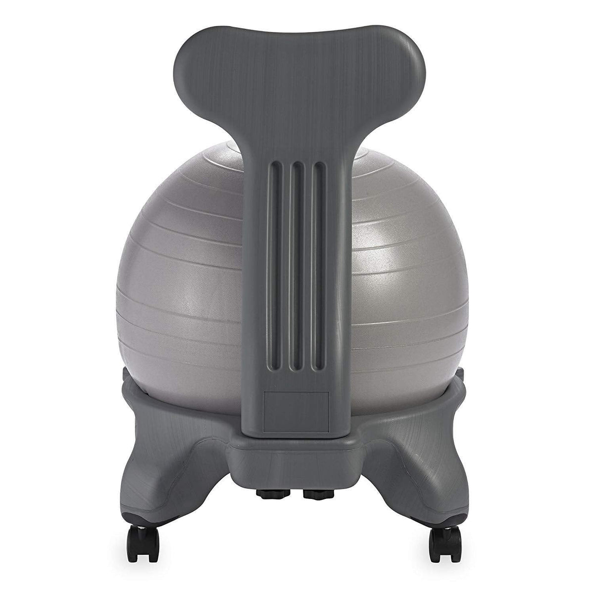 Gaiam Classic Balance Ball Chair – Ergonomic Stability Chair for Desk & Office | Yoga Ball Seat with Base, Air Pump, & Exercise Guide | Improves Posture & Core Strength (300 lb Capacity)