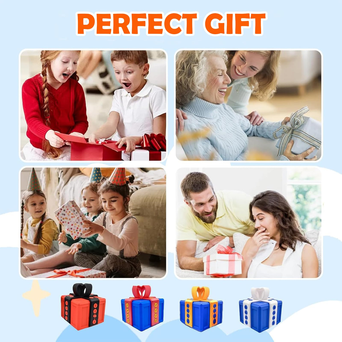 Prank Screw Box, Really Annoying Gift Box 3D, 3D Printed Annoying Gift Box with Screws, Novelty Gift Idea Halloween Christmas 3D Printing Decorative Ornaments