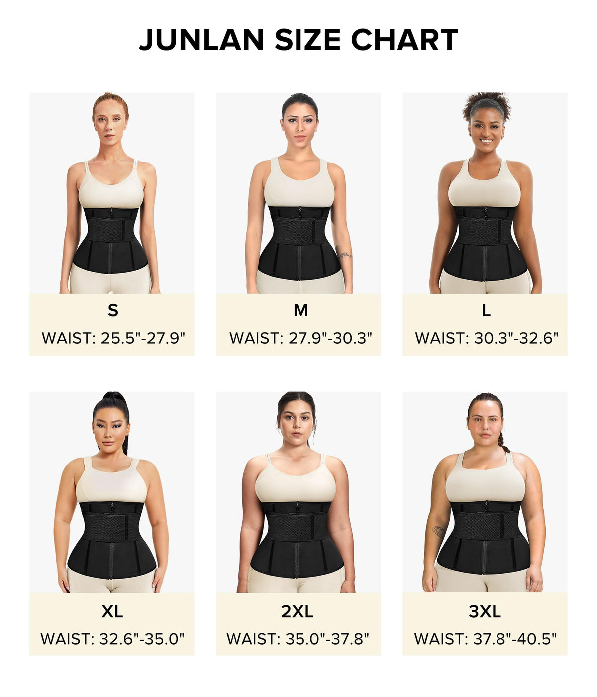 Junlan Sweat Waist Trainer for Women - Sauna Waist Trimmer for Working Out(Blue,Large)