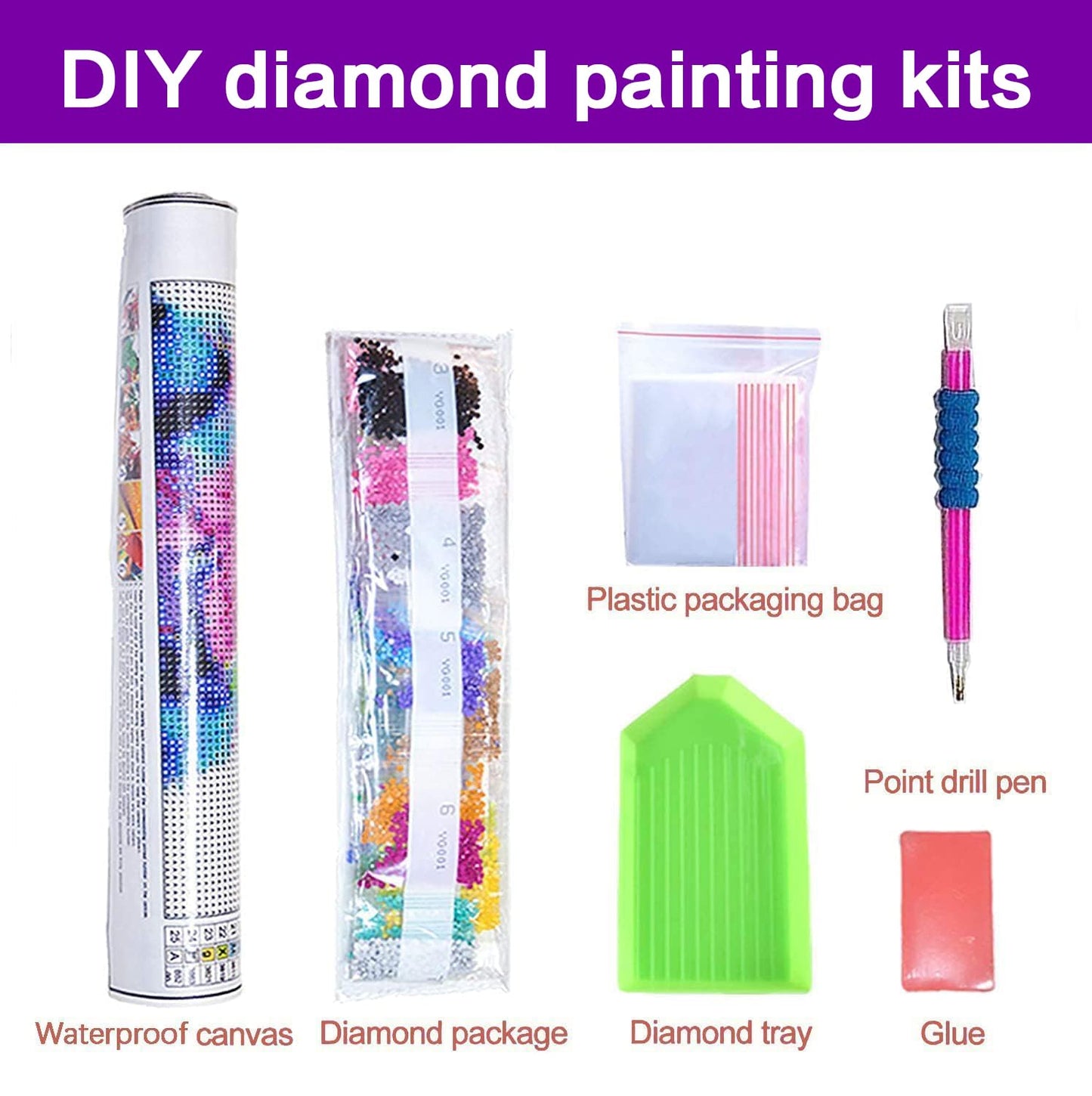 croshom Diamond Art Kits for Adults, 4 Packs Highland Cow & Flowers Diamond Art Painting Kits for Beginners, 5D DIY Full Drill Gem Craft for Adult Gifts, Home Wall Decor 14" x 14"