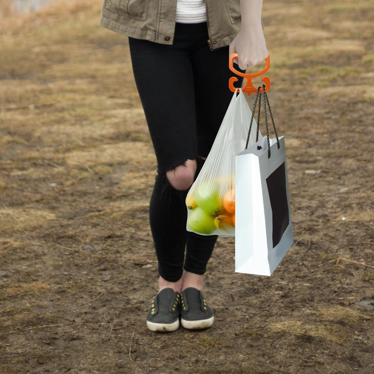 zhuohai Grocery Bag Carrier Handle,Heavy Duty Comfortable Grip Carry Handle,Holder Each Holds Up to 80lbs Durable Heavy-Duty Shopping Bag Rack for Carrying Buckets, Shopping Bags,Paint Cans