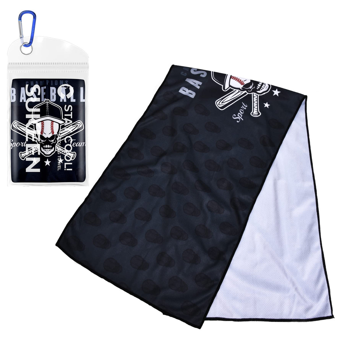 Sukeen Cooling Towels(40"x 12"), Cool Towels for Neck, Baseball Sport Sweat Rag for Gym, Cooling Towel for Yoga, Golf, Camping, Running, Workout & More Activities