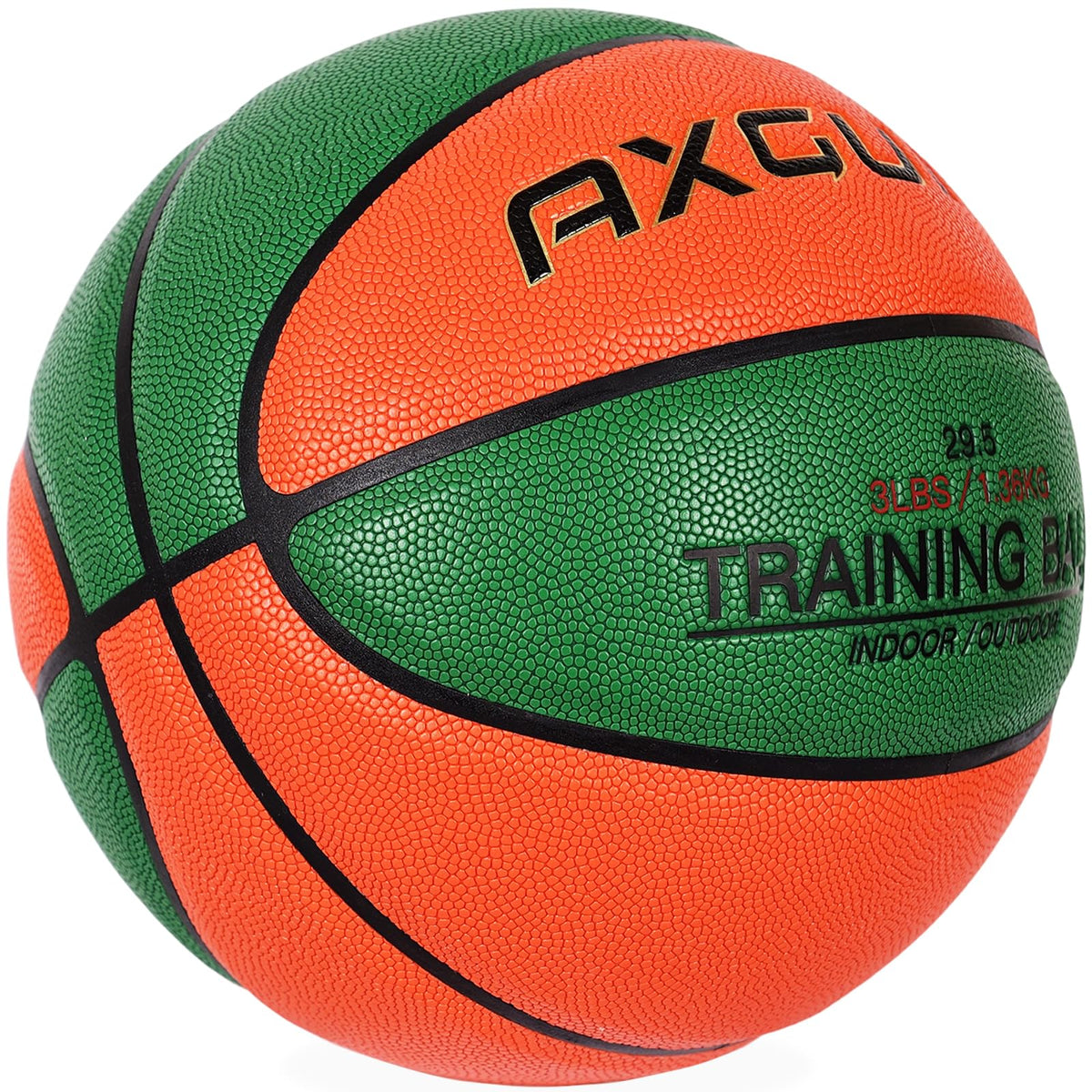 AXGUIQ 3LBS Weighted Heavy Training Basketball 29.5" for in& Outdoor Improving Dribble Up Basketballs Handling Dribbling Passing Rebounding Skills Size 7 Weighted Heavy Training Basketball Equipment