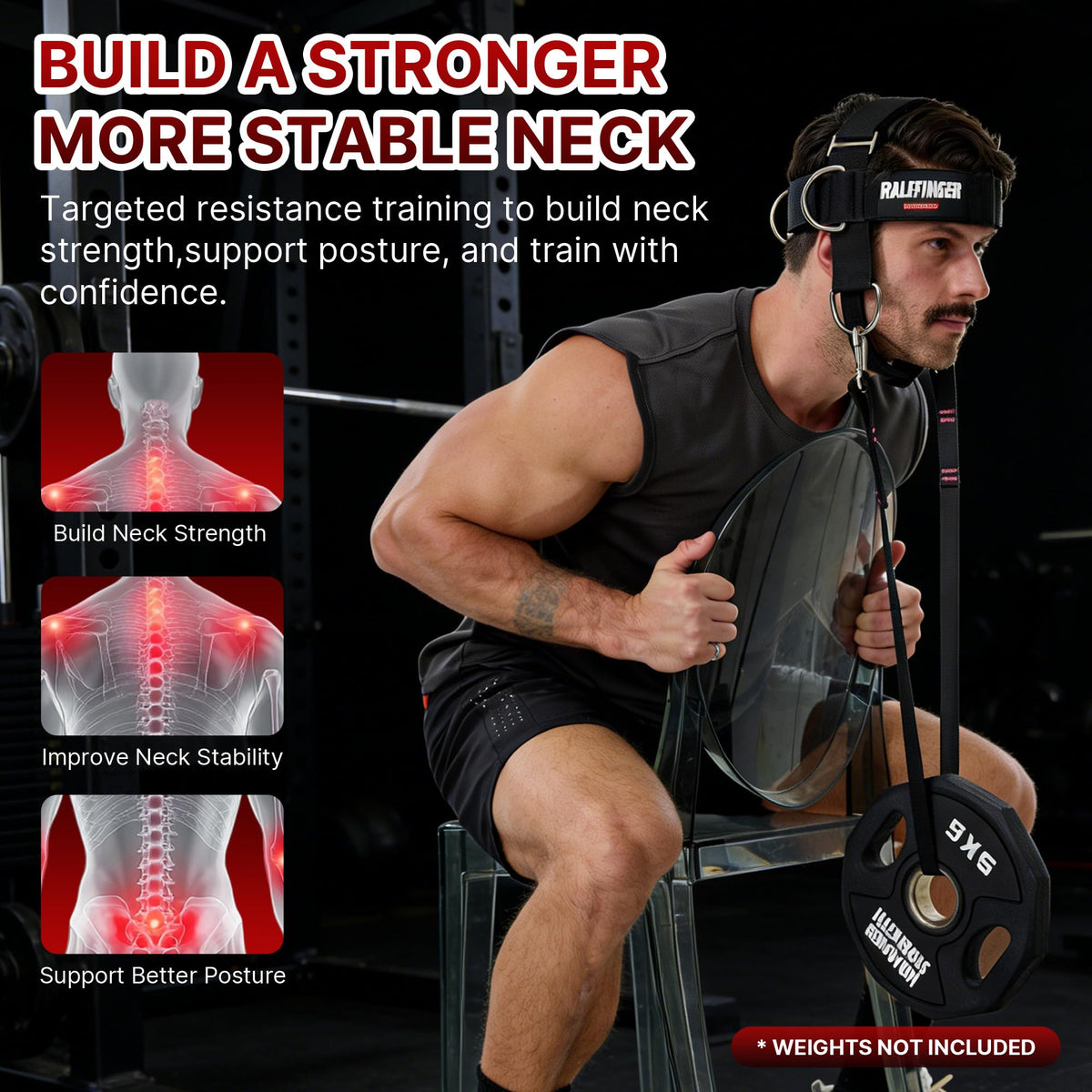Neck Exerciser and Neck Trainer- Neck Training with 30lb Resistance Bands,Neck Strengthener Workout Equipment