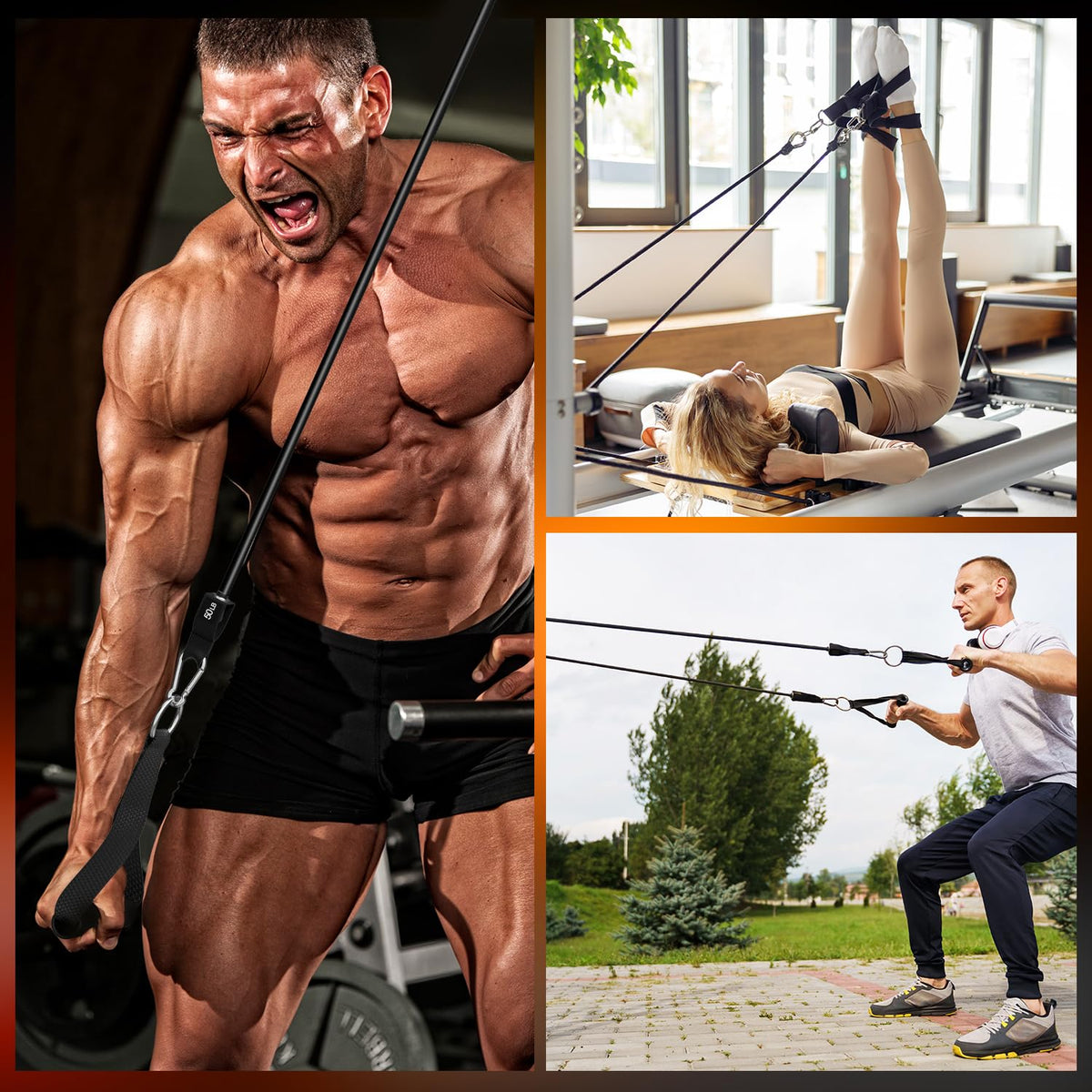 WHATAFIT Resistance Bands, Exercise Bands,Resistance Bands for Working Out, Work Out Bands with Handles for Men and Women Fitness, Strength Training Home Gym Equipment
