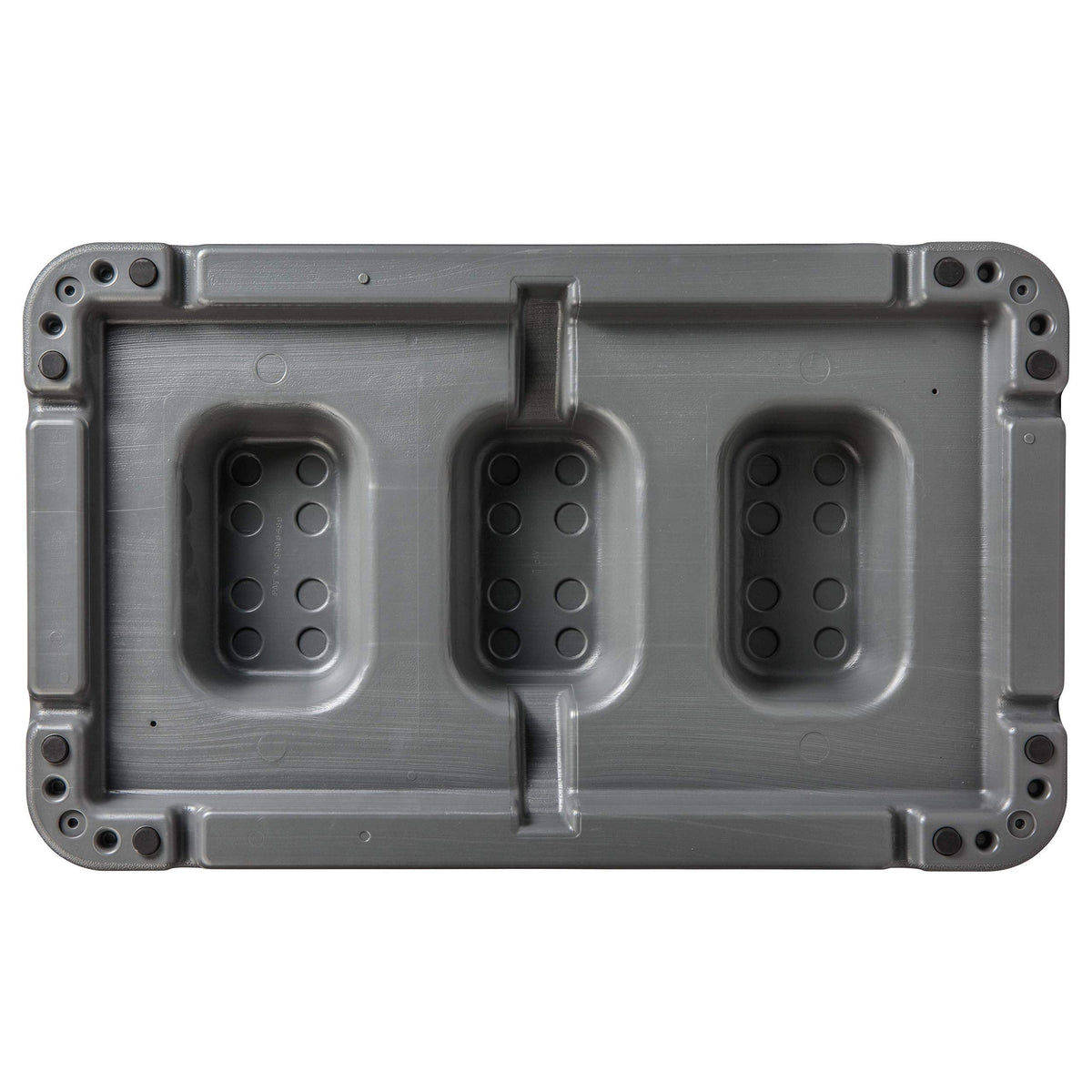 The Step (Made in USA) 4 Inch Stackable Aerobic Exercise Platform (Grey) with Non-Slip Surface and Nonskid Feet to Prevent Sliding