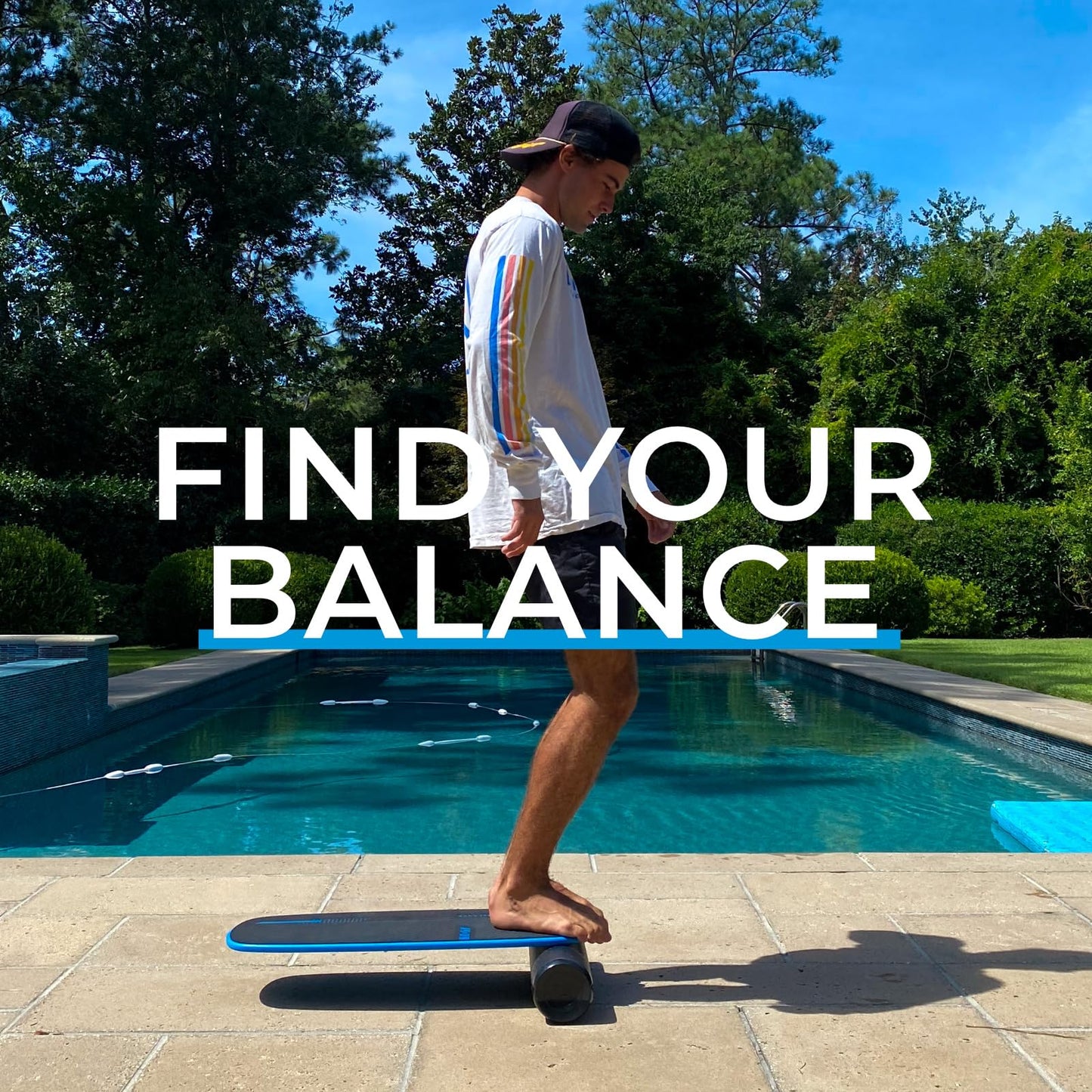 Revbalance 101 v2 - Balance Board Sports Trainer (Blue)