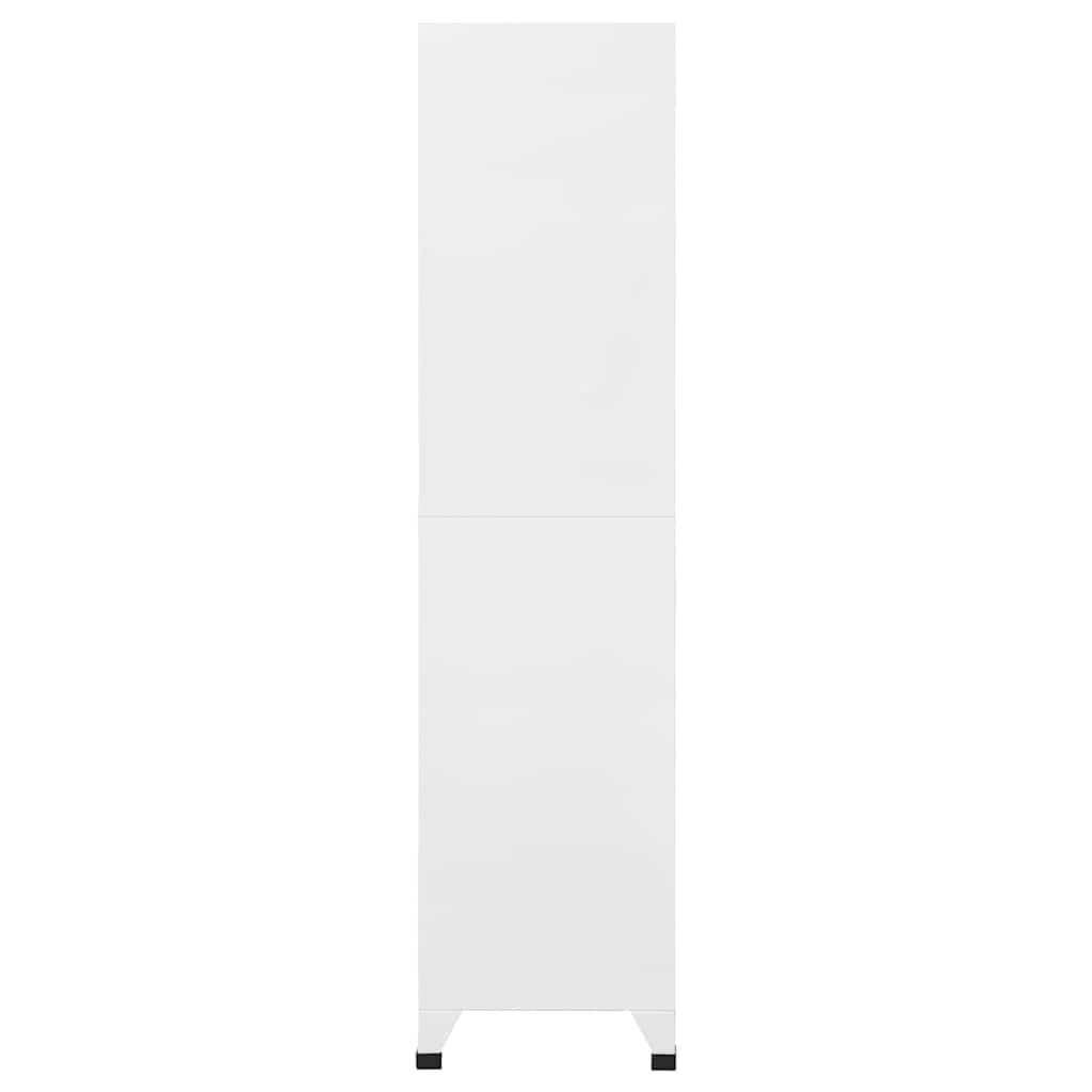Xolmizyn 18-Compartment Industrial Locker Cabinet, Heavy Duty Metal Storage Organizer for Office Gym School, Matte Gray Sheet Metal Locking Cabinet 35.4 x 15.7 x 70.9 Inches