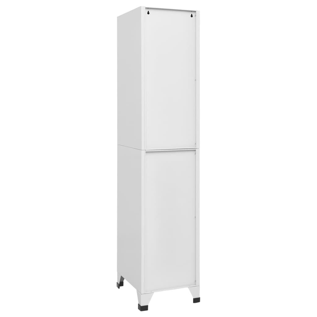 RCODSSK Industrial Steel Locker Cabinet with Lockable Door, 15x17.7x70.9 Inches, Large Storage Compartment with Shelf and Hanging Bar for Clothes, Name Card Holder, Ideal for Sports