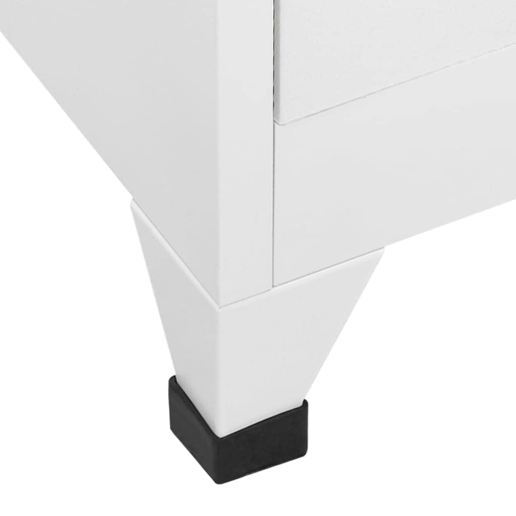 Roanoer Steel Locker Cabinet Large 12 Door Grey 35.4"x17.7"x70.9" Heavy Duty Office Storage Cabinet Metal Wardrobe Organizer for Living Room Hallway Gym