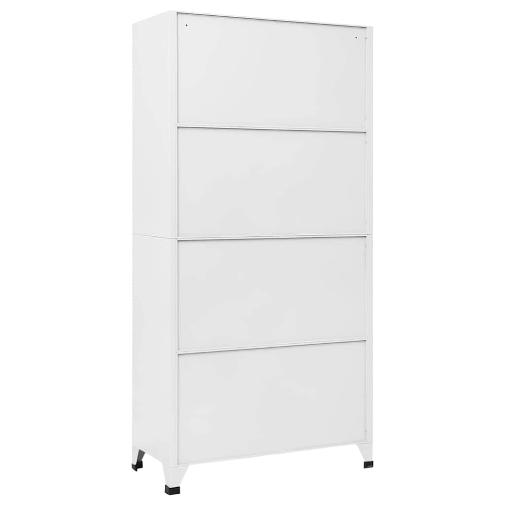 HBFDSFG Metal Locker Cabinet with 18 Lockable Compartments, 35.4x15.7x70.9 Inches, for Gym and Changing Rooms with Name Card Holders and Ventilation Holes
