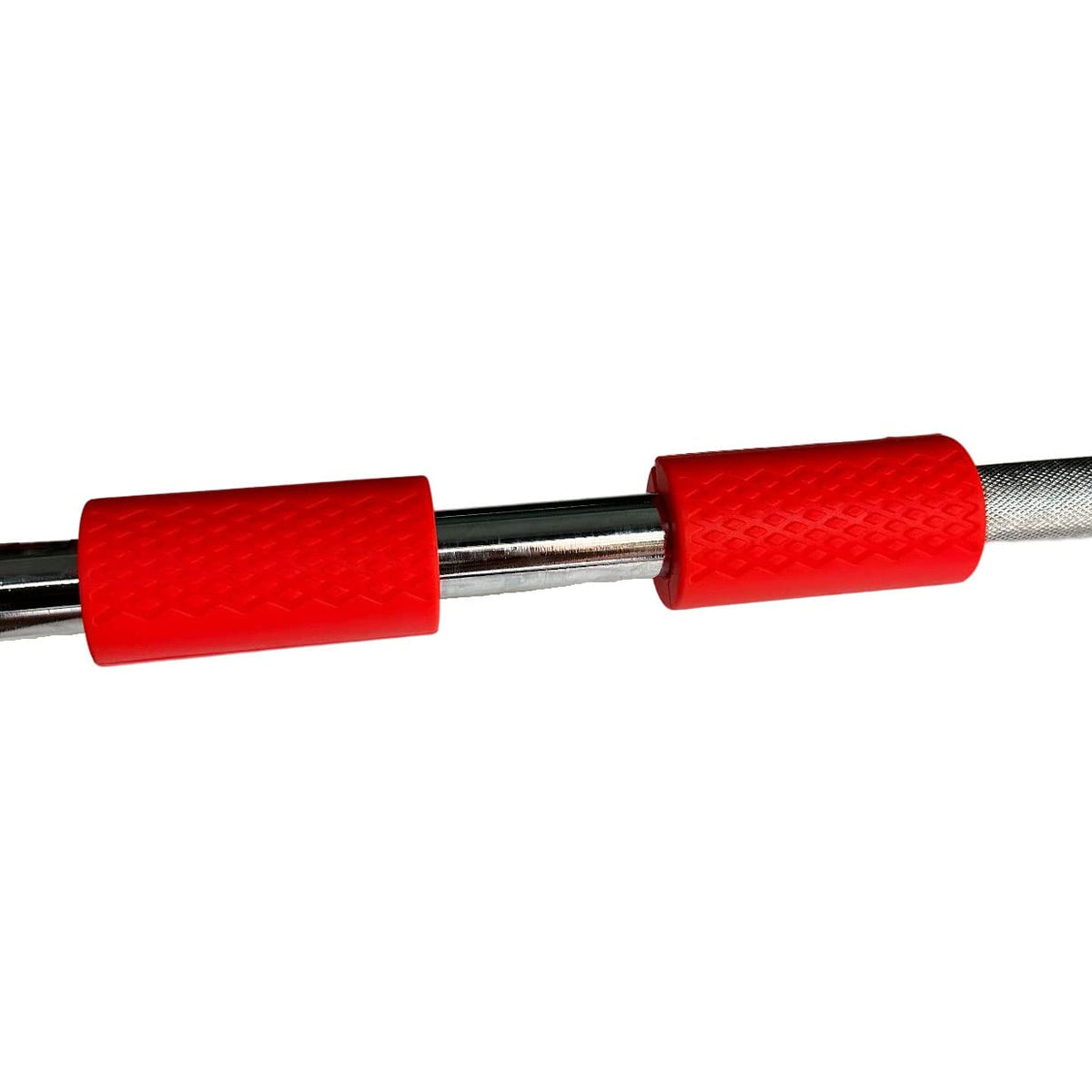 yuhqc Weight Bar Grips Fit Standard Barbell, Dumbell Handles, Thick Bar Training Adapter for Weightlifting & Cable Attachments Fitness Training Rope Grips for Body Arm Forearm Builder Strength (Red)
