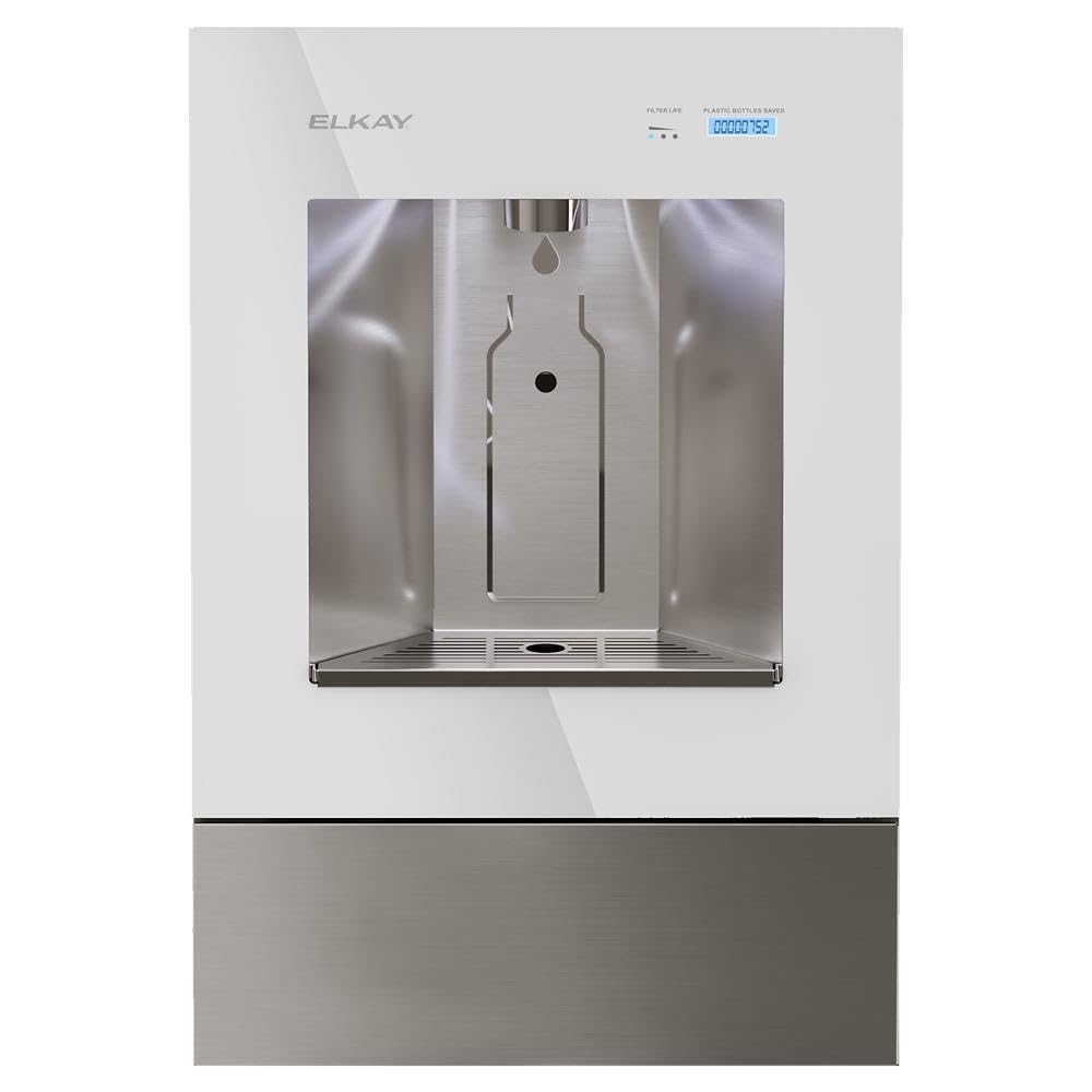 Elkay ezH2O Liv Built-in Filtered Water Dispenser, Non-refrigerated, Aspen White