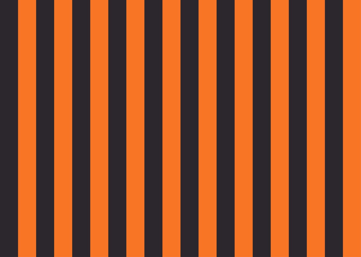 BELECO 10x8ft Fabric Black and Orange Stripe Backdrop Orange Black Striped Background for Halloween Party Decorations Banner Birthday Shoot Photo Studio Props