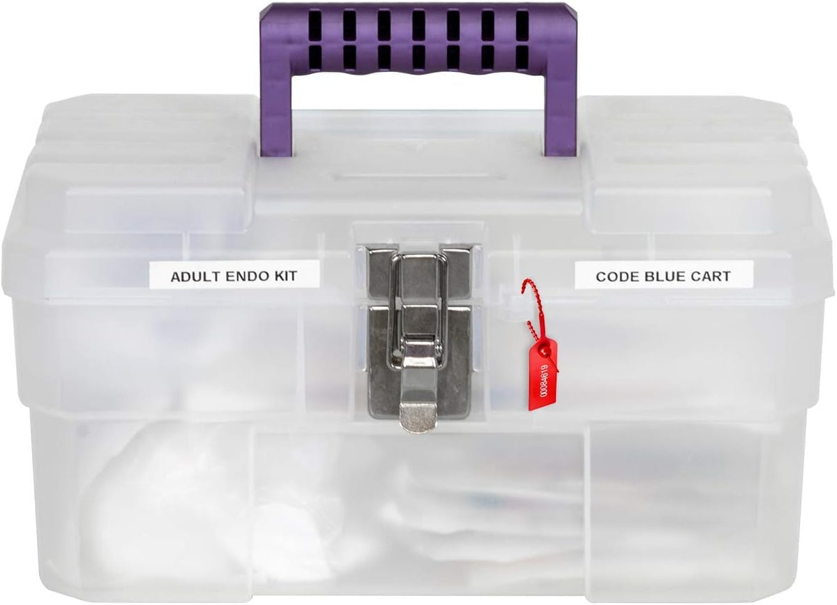 Akro-Mils 09514CFT ProBox 14-Inch Plastic Art Supply, Craft or Medical Storage Toolbox with Removable Tray, 14-Inch x 8-Inch x 8-Inch, Clear