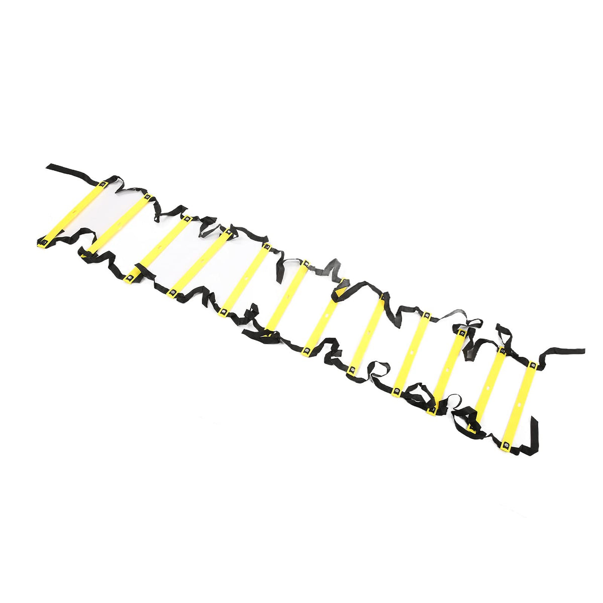 Competitive Sports Ladder Football Speed Rope for Training 6M 12RungYellow Athletic Supplies (Yellow)