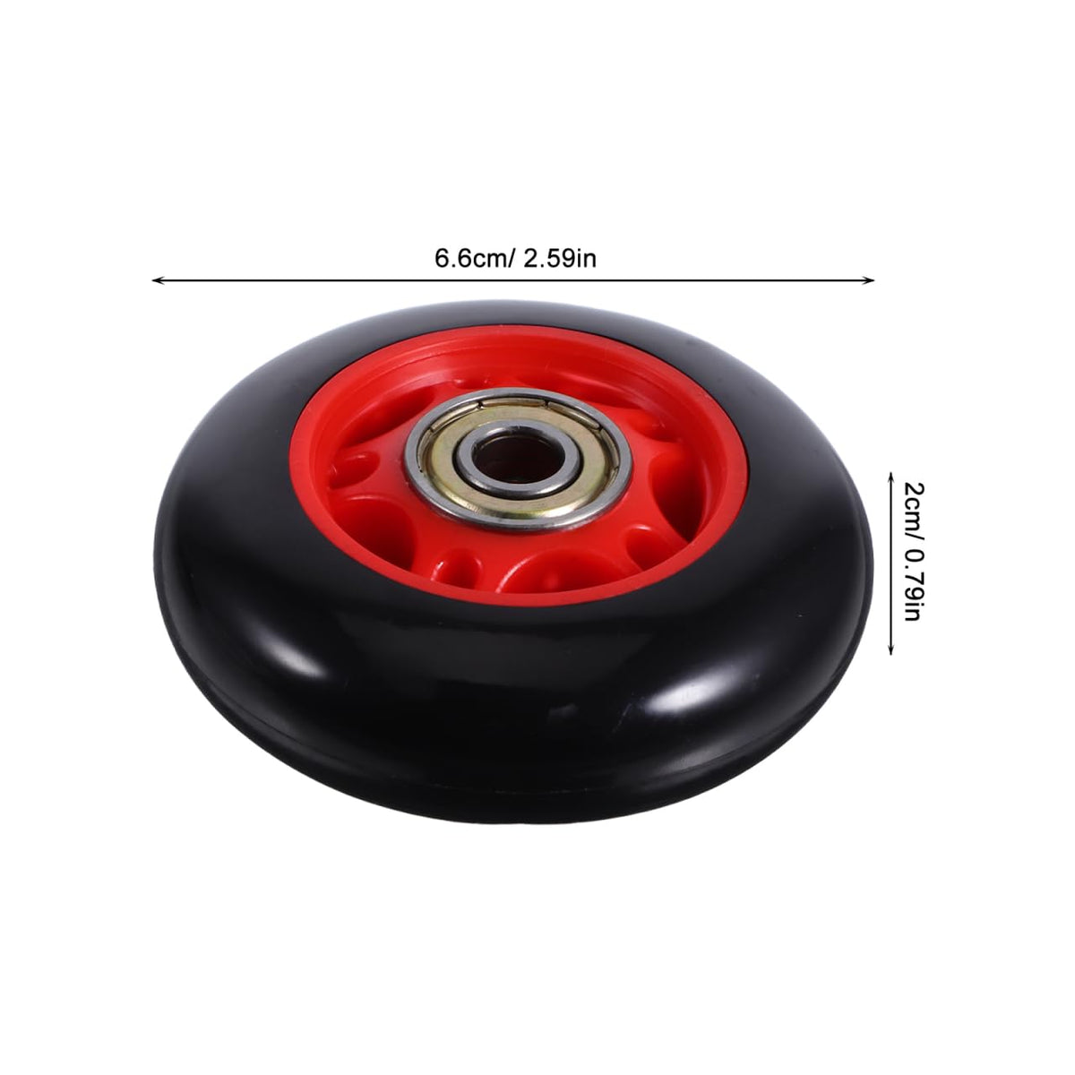 HONITANO 4Pcs Fitness Roller Wheels for Gym Equipment Plastic Pulley Replacement for Treadmills Stationary Bikes Smooth Swivel Exercise Rollers for Home Workout Machines