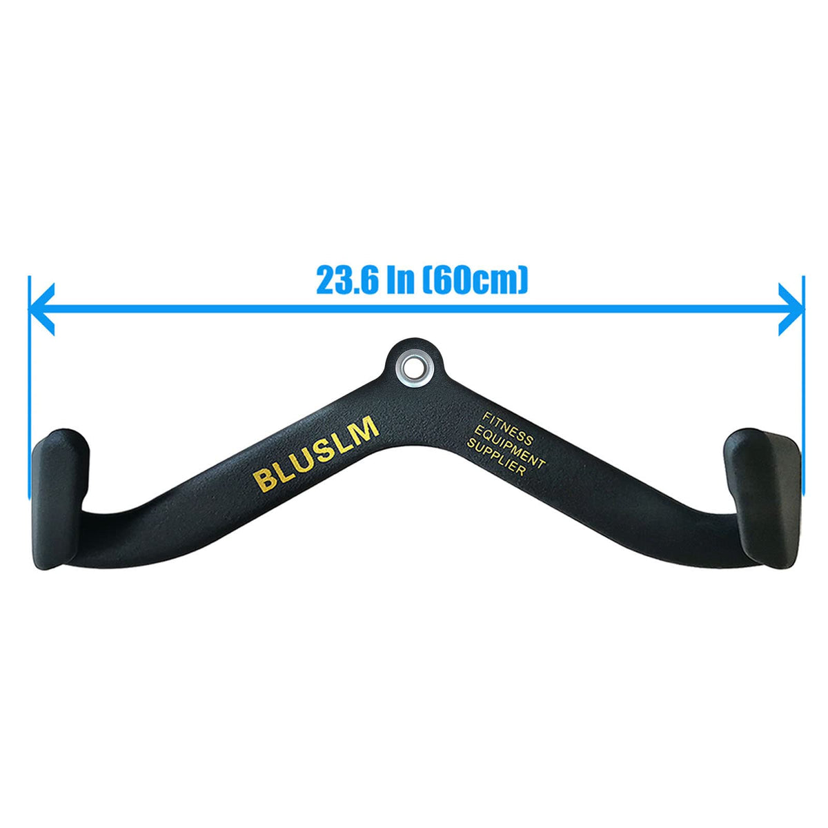 BLUSLM LAT Pull Down Bar for Cable Machine, LAT Pulldown Attachments T-bar V-bar Cable Attachment for Gym, Back Tricep Strength Training Handle