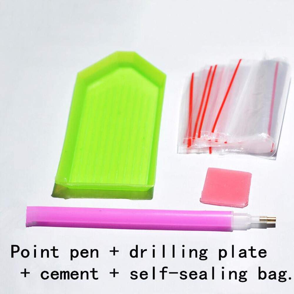 5D DIY Diamond Painting Kits,Round Vase Drill Diamond Art Kits for Adults Beginner, Perfect for Home Wall Decor and Gift