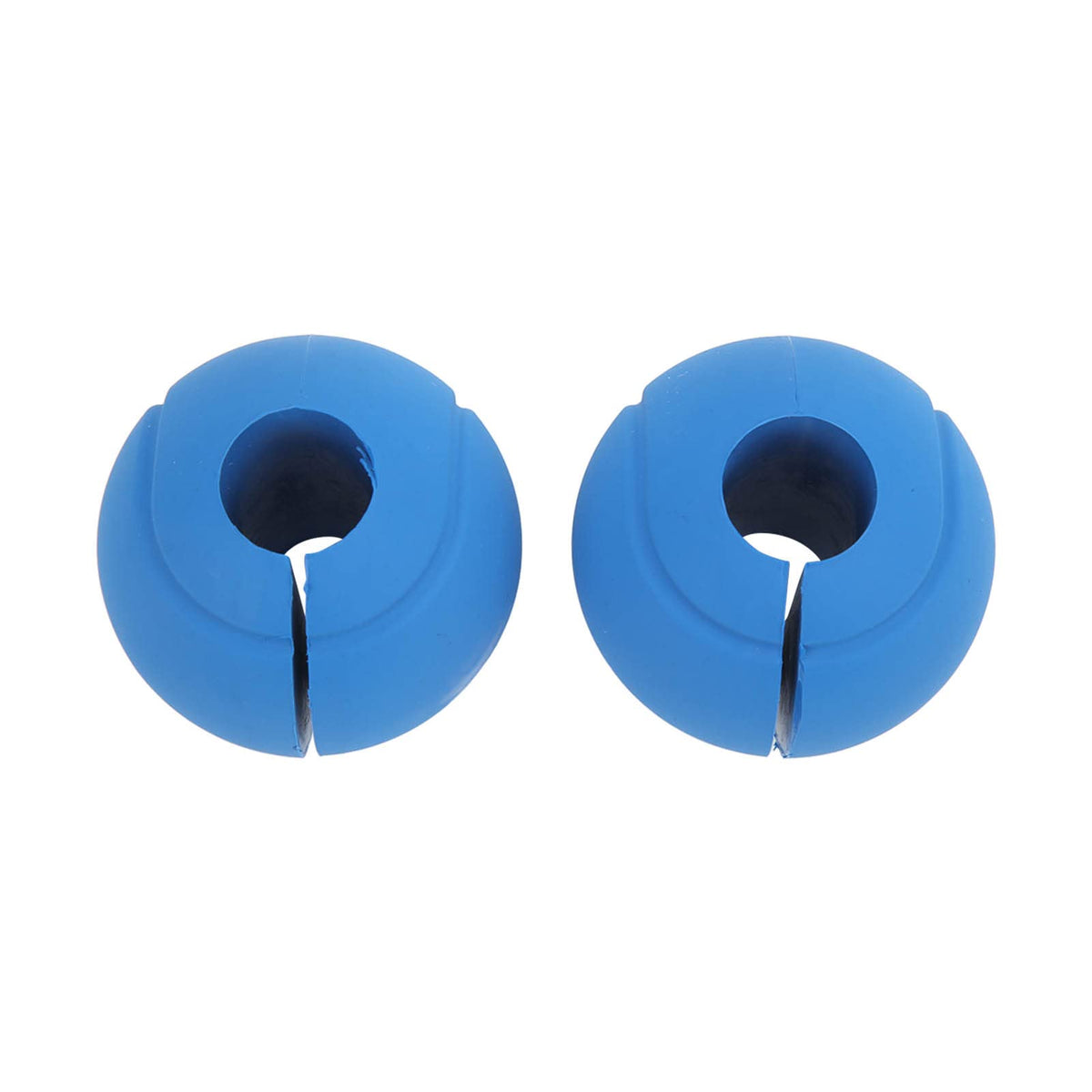 Dilwe Barbell Grips, 1 Pair of Barbell Dumbbell Curved Grip Round Spherical Silicone Non Slip Thickened Grip for Massive Arm and Muscle Building (Blue)