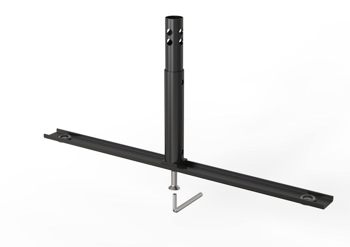 Angry Bull Barricades Barricade in a Box 2.0 - Heavy Duty Interlocking Steel Barricade, 8.5 Ft. (Black, Flat feet)