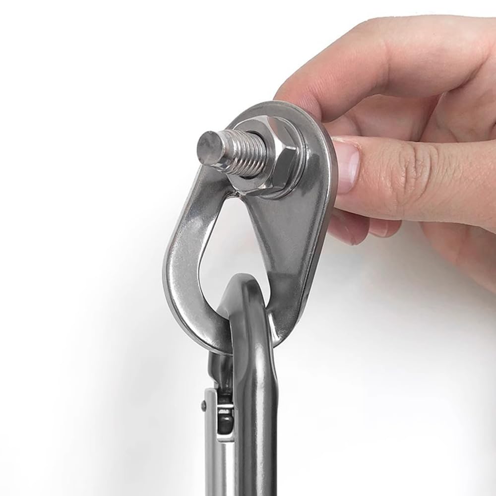 YERGOFE Climbing Holds Anchor Set - 1 PCS - Stainless Steel Bolt Hanger and Bolt Heavy Duty Climbing Holds Weight 2500KG for Indoor Outdoor Climb Train (1, 12MM)