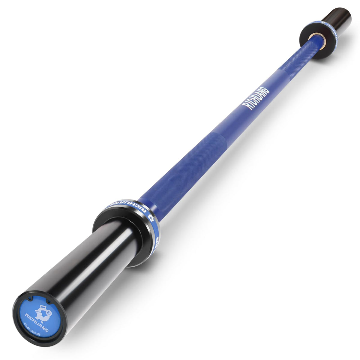 Olympic Barbell 4FT 22LB – 2" Weightlifting Bar for Home Gym Fitness, Squats, Deadlifts, Hip Thrusts, Bench Press, Strength Training – 400LB Capacity – Blue