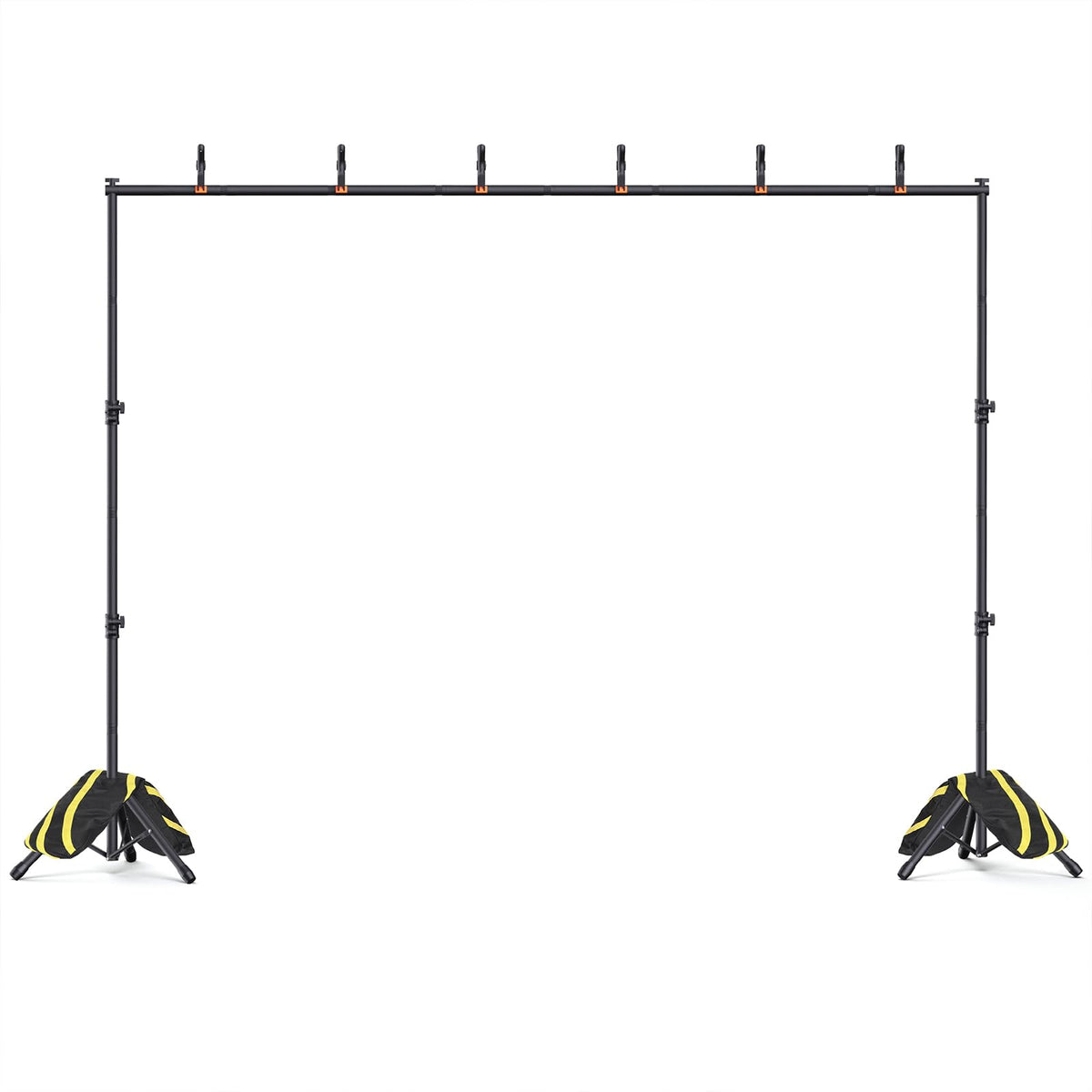 Forlogic Backdrop Stand 10x7.5ft(WxH), Heavy Duty Adjustable Photo Back Drop Stand kit, Suitable for Party, Photography, Weddings