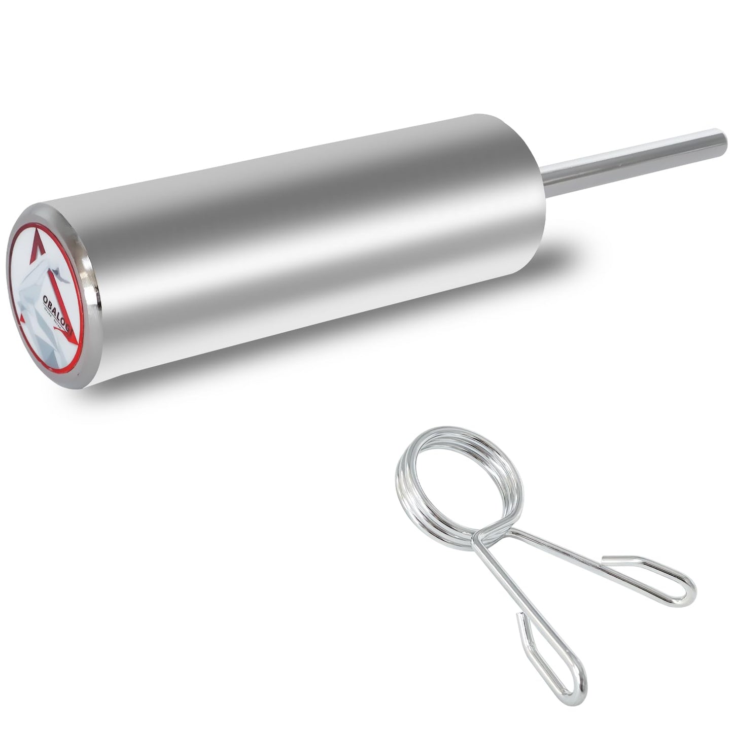 OBALOGI Weight Stack Pin Extender - 10mm & 8mm Dual Fit, Secures Olympic Plates, 6 Magnet Anchoring, Up to 130lbs Capacity, Cable Machine & Home Gym (Steel) (Ø 8mm)
