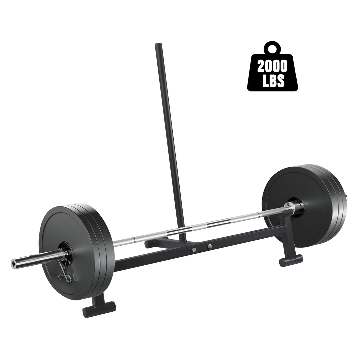 Yoloyakidra Deadlift Barbell Jack Stand 2000 LB Capacity, Heavy Duty Barbell Lift for Easy Loading Unloading Weight Plates, Ideal for Powerlifting Weight Training Home Gym