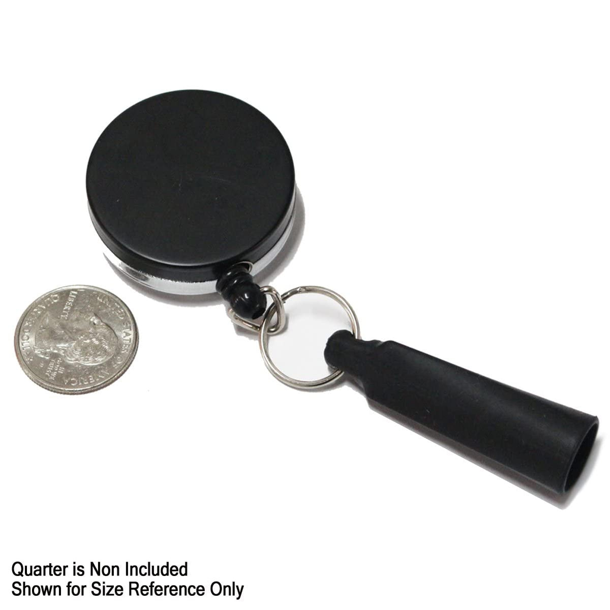 2 Pack - Heavy Duty Retractable Pull Pen Holder - Ideal for Markers & Carpenter Pencils - Nylon Cable, Self Retracting Reel & Tight Metal Belt Clip Retractable Carpenter Pencil Holder by Reel-N-Rite
