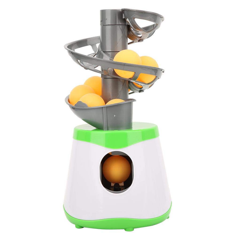 Vbestlife Automatic Machine for Beginners, 10 Balls Table Tennis Trainer Balls Launcher Training Machine Table Tennis Robot for Beginners Training