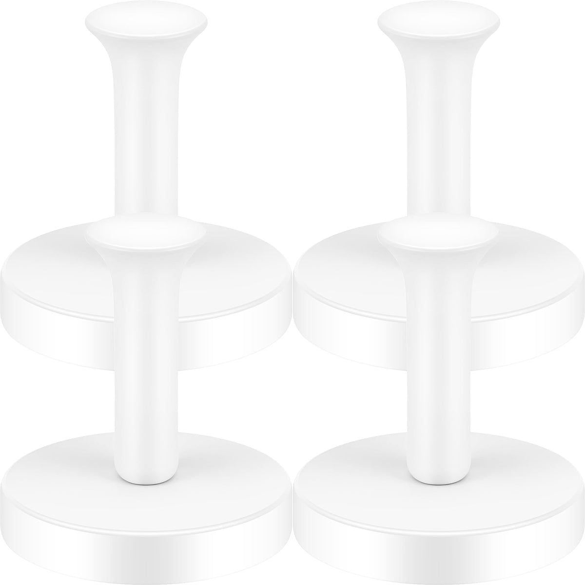 Neosmuk Magnetic Coat Hook,170lb Strong Extra Heavy Duty Magnet Hooks,Magnetic Wreath Hanger/Holder for Metal Doors,Purse,Towel,Stocking,Cruise Cabin,White,4 Pack