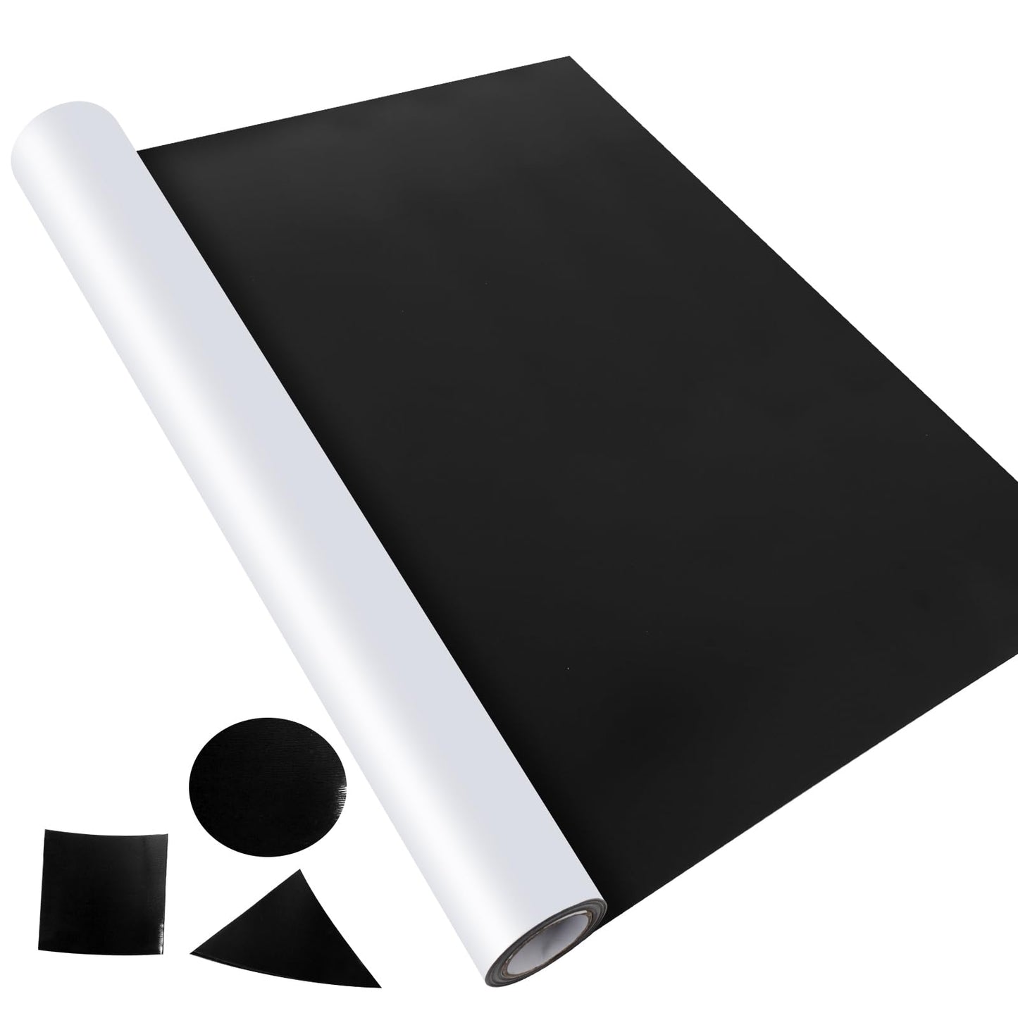AISIMEE Blank Magnetic Sheet Roll,24”x 10’Strong Magnet Sheets Flexible Roll,30Mil Thickness Magnetic Paper Non Adhesive,White Vinyl Front-Printable-Sign Sheet Safe for Vehicles DIY Craft Projects