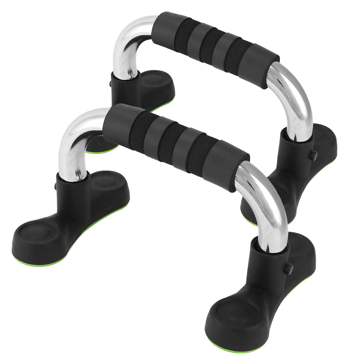 QWORK Steel Push Up Handles for Floor, Portable Push Up Stands with Non-Slip Grip, Angled Incline