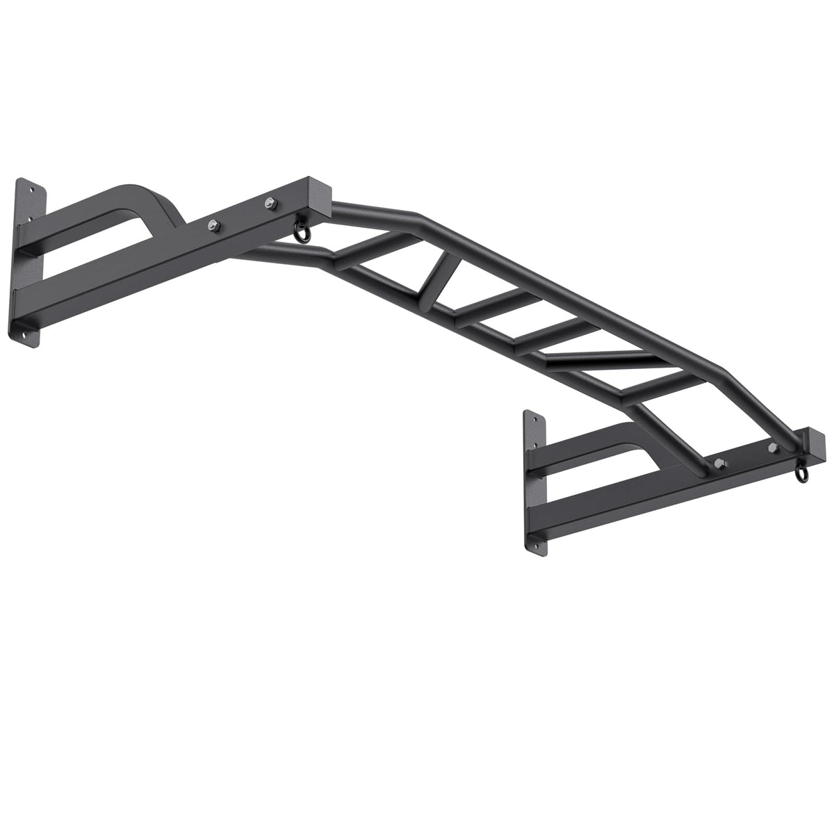 SELEWARE 48'' Multi-grip Pull Up Bar Wall Mount Heavy Duty Chin Up Bar with Hangers for Heavy Bag Home Gym Strength Workout Straps Support 500 lbs