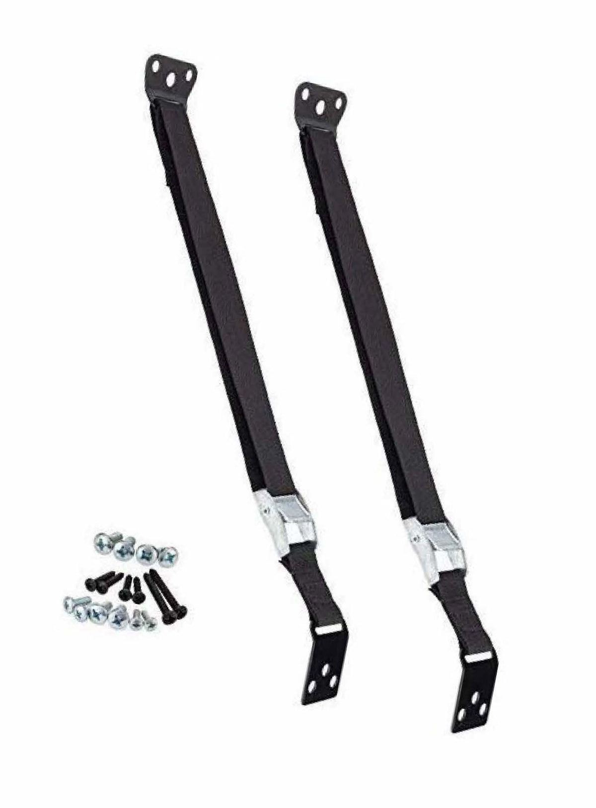 Safety Innovations Heavy Duty TV and Furniture Straps - Baby Proofing Anti Tip Straps for Child and Baby Safety - Expert Designed Strap Anchors Furniture to Walls to Prevent Tip-Overs 2Pk (Black)