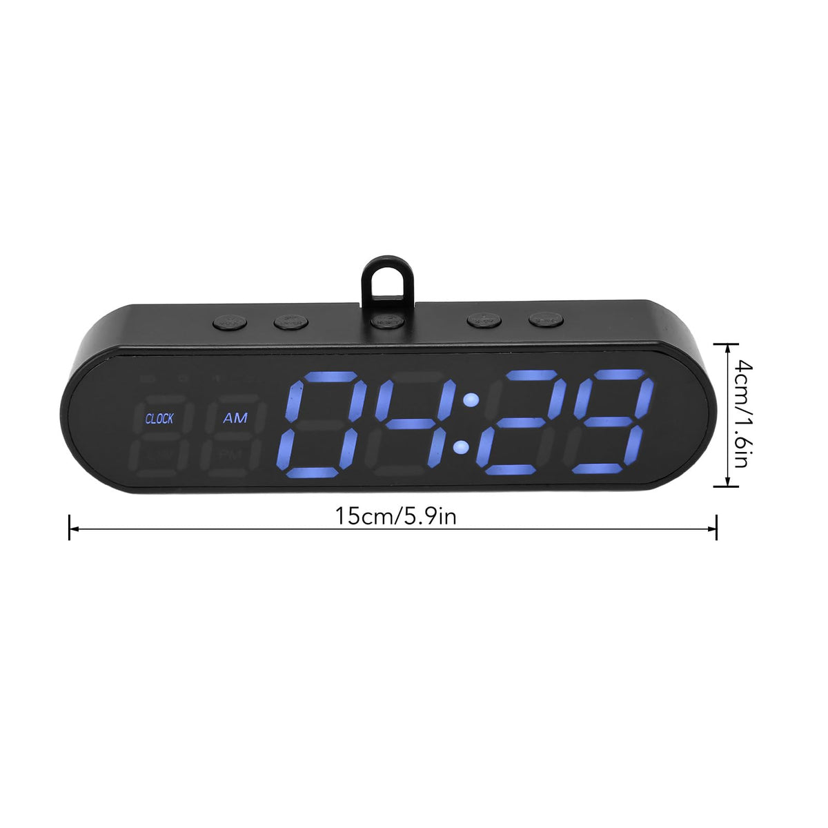 Portable Gym Timer, LED Display Interval Timer with Time Progress Bar/Rounds, Countdown/Up Stopwatch, Buzzer & Rechargeable Powered Battery Workout Timer for Home Gym Fitness