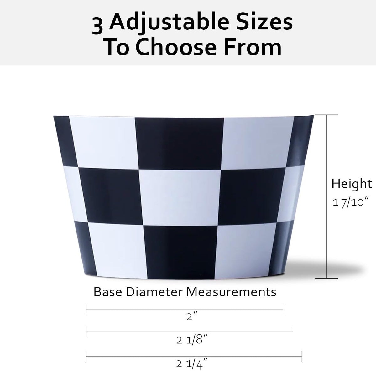 Race-Themed Checkered Cupcake Wrappers, Set of 42 - Red Checkered and Black and White Checker Pattern Cupcake Wrappers for Race Car Party Supplies by Pretty Cute Studios