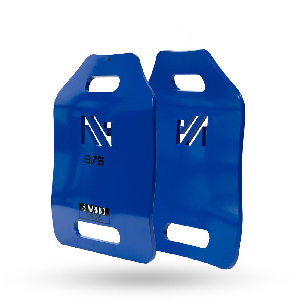 Northgym 3D Weight Plates 14,20,30,40 lbs – Plates Pair for Weight Vests and Carriers, Ergonomic Curved Shape, Even Weight Distribution, Powder-Coated for Running, Rucking and Functional Training