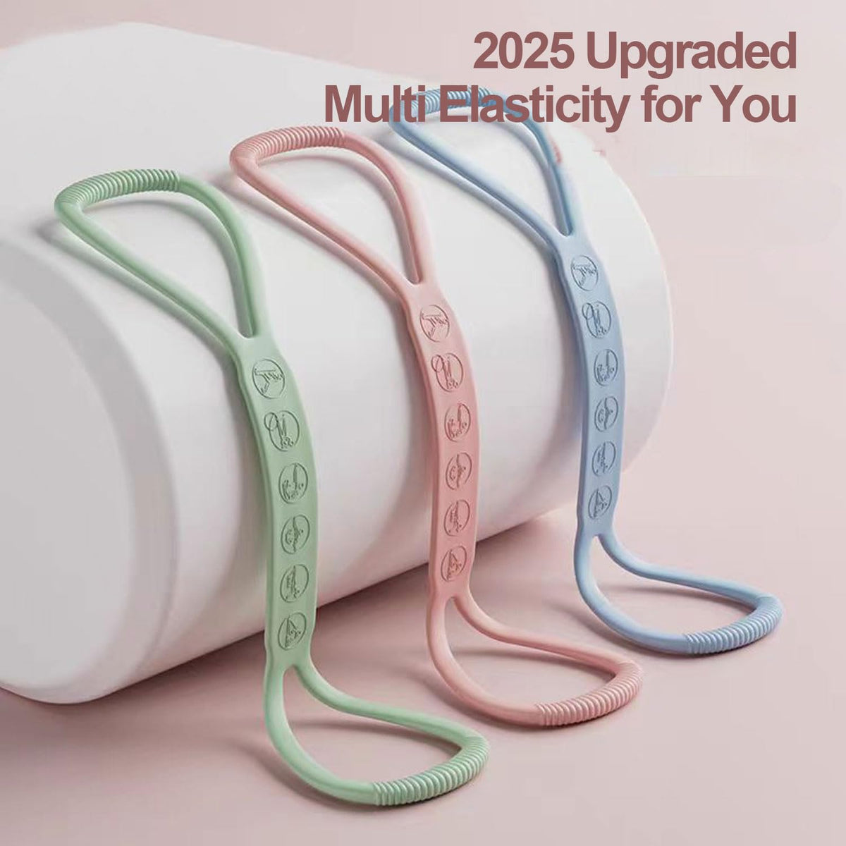 2025 Upgraded Figure 8 Resistance Band, 35lb Exercise Band for Kids Adult and Elderly, Stretch Fitness Band Workout Ropes for Arm Back Shoulder Yoga Pilates Physical Therapy(Sold in Single not in Set)