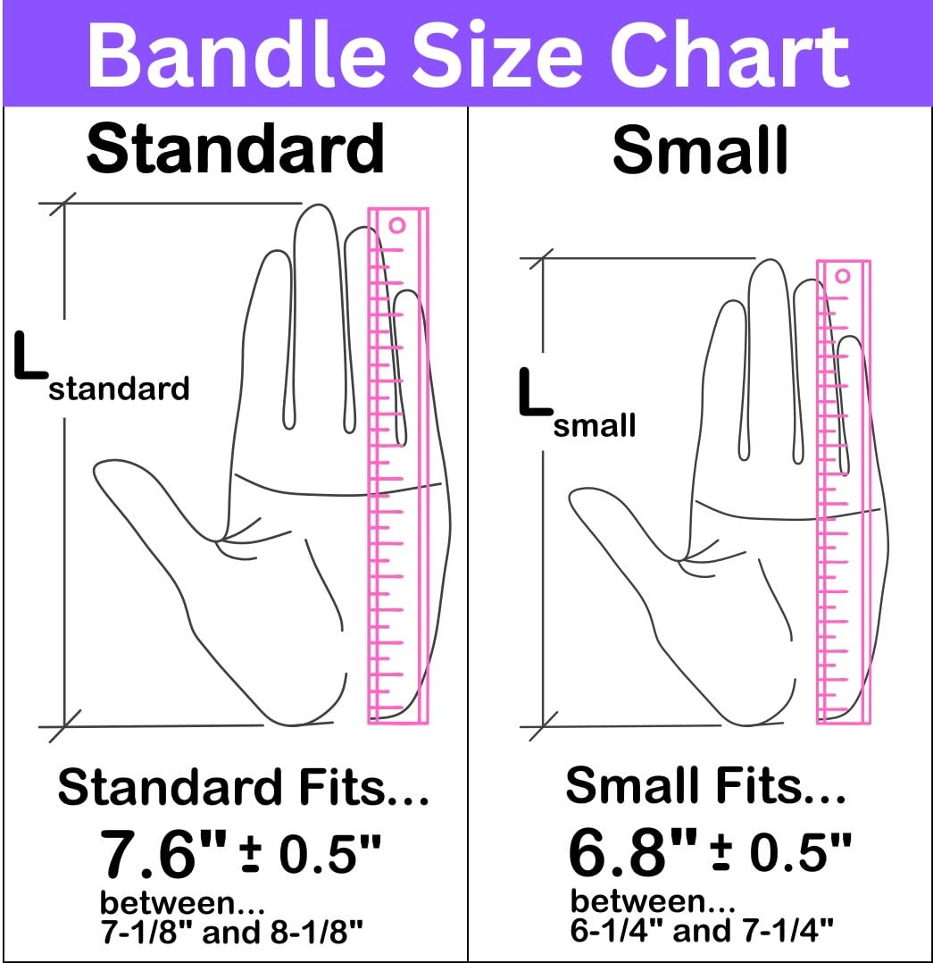 Bandles™ - True Ergonomic Resistance Band Handles | Unleash the Full Potential of Pain-Free, Full-Body Workouts | Durable & Comfortable for High-Intensity Training (2 Handles) (Black, Standard)