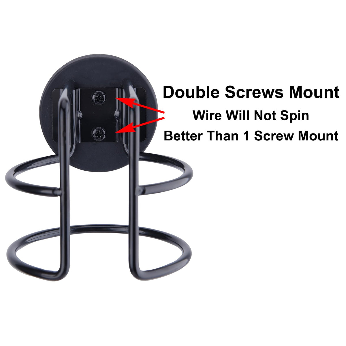 Magnetic Cup Holder with 2 Screws Mount, Full Covered Bus Tractor Cup Holder, Magnet Drink Holder for Bottle, Black Pack of 1
