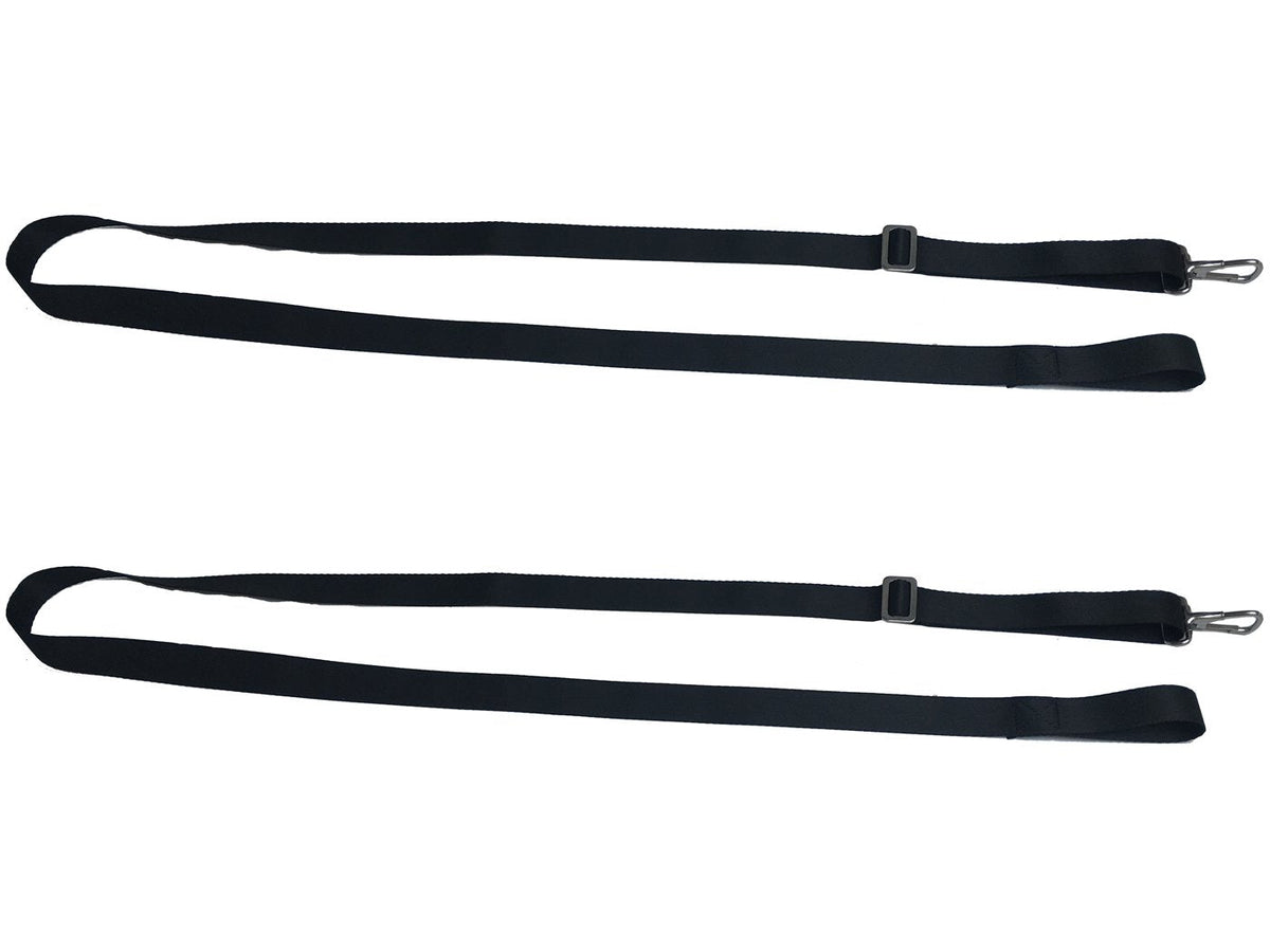 Vtete 2 PCS Adjustable Bimini Boat Top Straps with Loops + Snap Hooks + Eye Straps - 28"~60" Stainless Steel Boat Awning Hardware