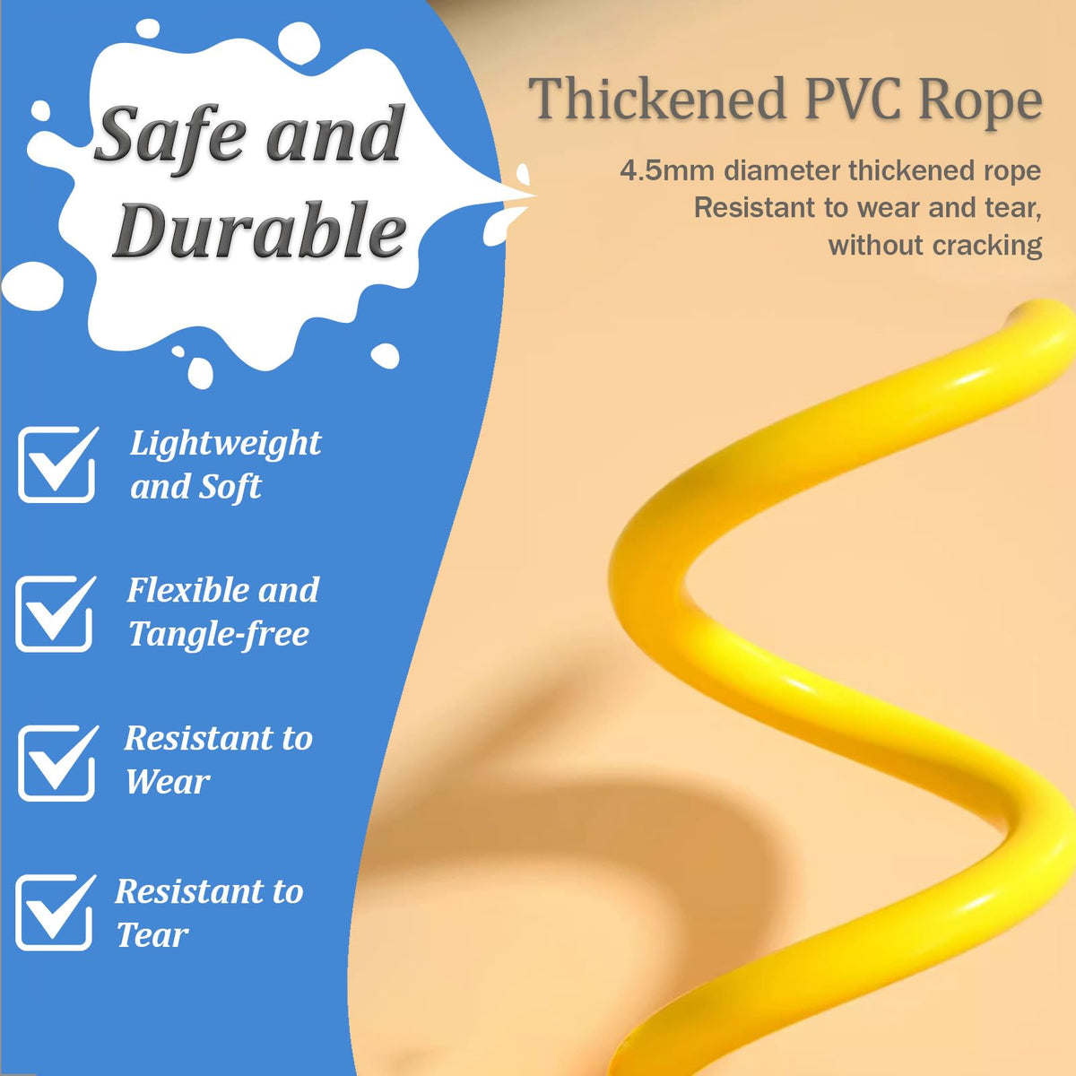 Jump Ropes for Kids, Jump rope Fitness, 2 pack Lightweight &Adjustable kids Jump Ropes-Jumping Rope for Men Women Adult Boys Girls Youth, Speed Jump Rope for Exercise, Boxing, Workout