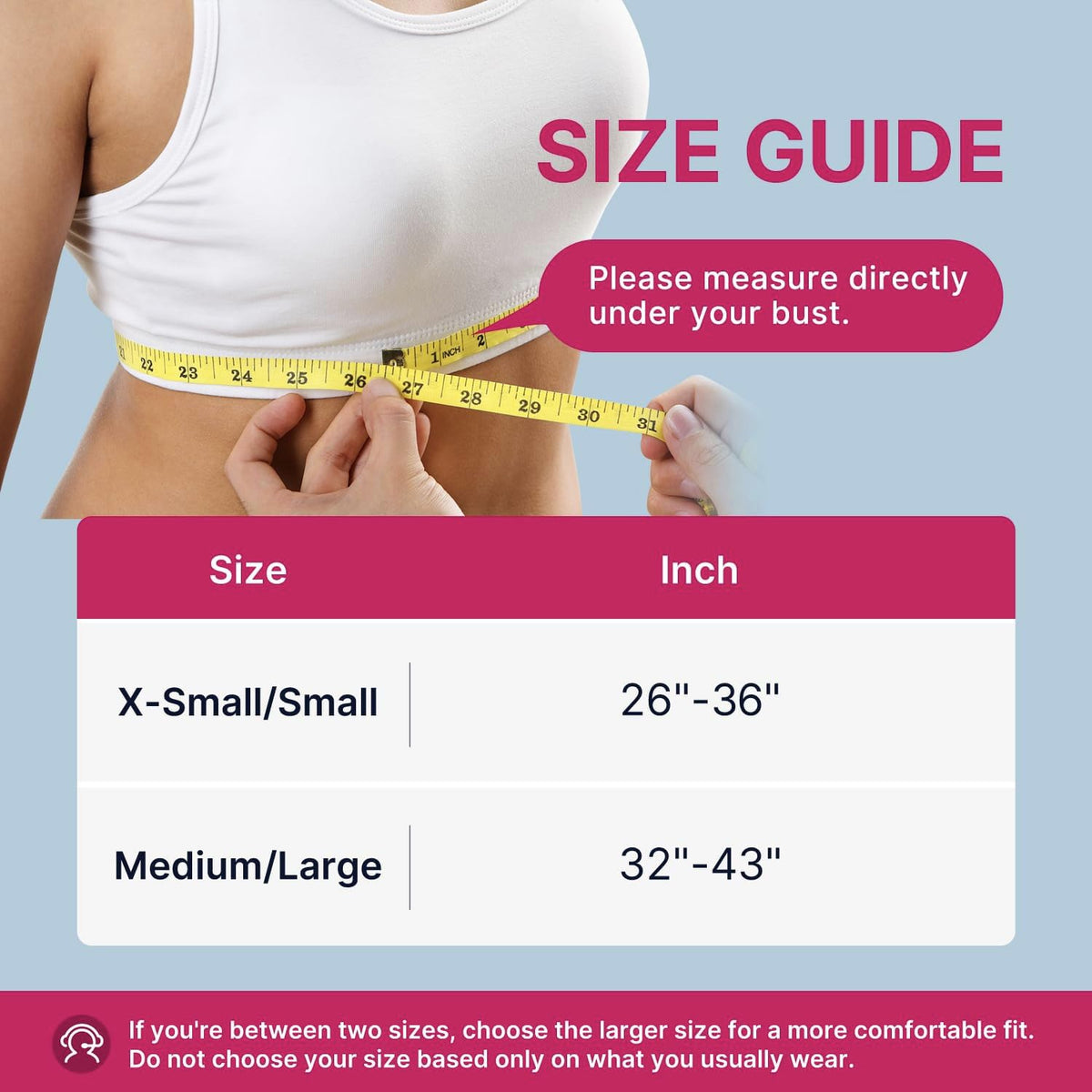 Fit Geno Posture Corrector for Women: Adjustable Lightweight Upper Back Brace for Neck Shoulder & Upper Back Pain Relief - Improve Posture Correct Hunchback Slouching Kyphosis Invisible Under Clothes (M/L Under Bust 32"-45")