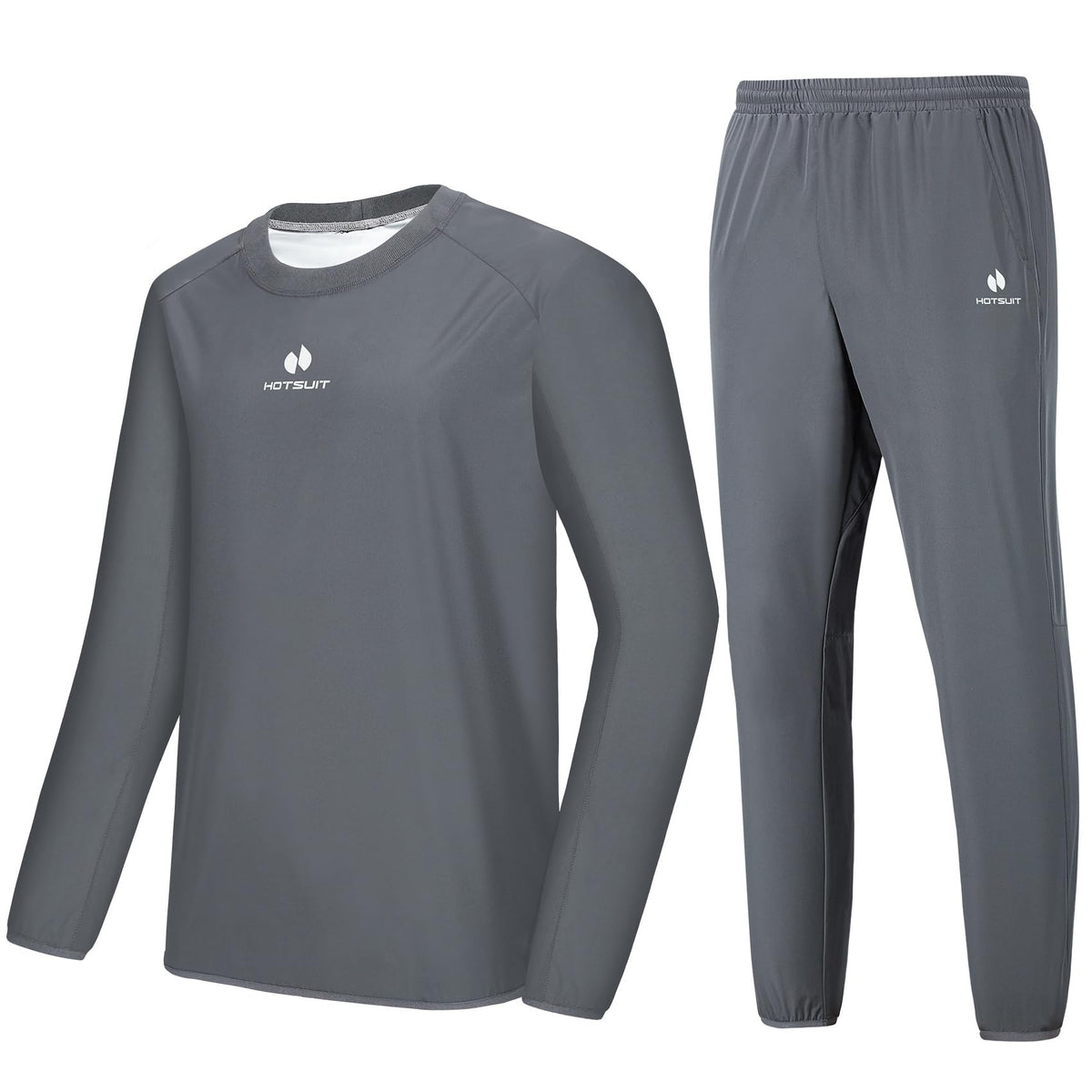 HOTSUIT Sauna Suit Men Anti Rip Sweat Suits Gym Boxing Workout Jackets Pants