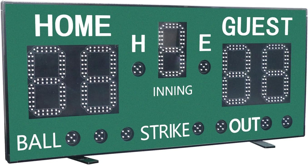 YZ LED Baseball/Softball Scoreboard for Fence, High-Light Digital Scoreboard with Remote, Rechargeable Wireless Electronic Baseball Scoreboard, Score Keeper with Innings Balls Strikes Outs Outdoor